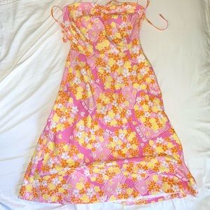 Lilly Pulitzer Summer Floral Midi Dress